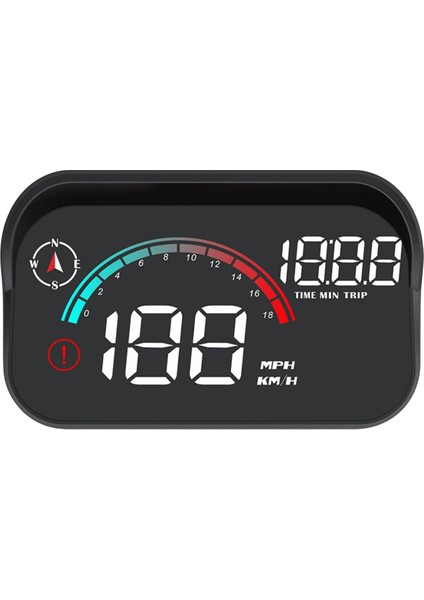 M22 Araba Elektronik Köpek Hud Head-Up Display Obd Hız Göstergesi Pusula Evrensel (Yurt Dışından)