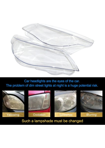 Araba Sol Far Lens Kapağı Bmw 5 Serisi E60/E61 03 -10 Için Ön Far Lambası (Yurt Dışından) fiyatları