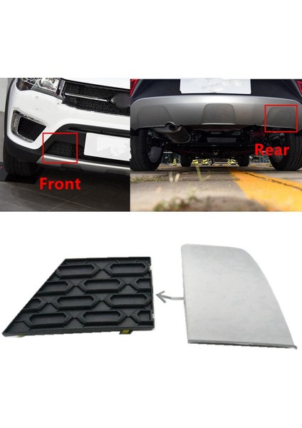 J692803516 Araba Ön Tampon Çekme Kancası Kapağı Kapağı Çekme Deliği Kapağı Römork Trim Kapağı Chery Tiggo 2 Tiggo 3x (Yurt Dışından)
