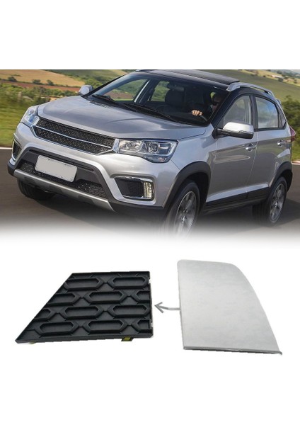 J692803516 Araba Ön Tampon Çekme Kancası Kapağı Kapağı Çekme Deliği Kapağı Römork Trim Kapağı Chery Tiggo 2 Tiggo 3x (Yurt Dışından)