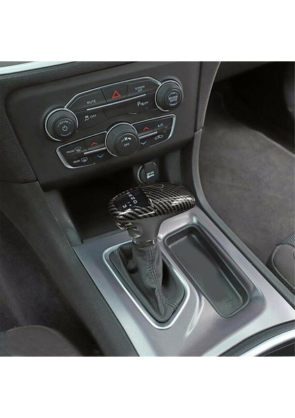 Siyah Karbon Fiber Abs Manuel Vites Topuzu Kapak Etiket Trim Dodge Challenger Şarj Cihazı 2015-2020 Için (Yurt Dışından) modelleri