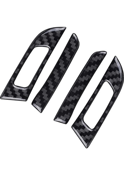 Karbon Fiber Ön Yan Hava Çıkış Havalandırma Anahtarı Çerçeve Ayar Kapağı Trim Için Bmw 3 Serisi F30 F32 F34 2013-2019 (Yurt Dışından)