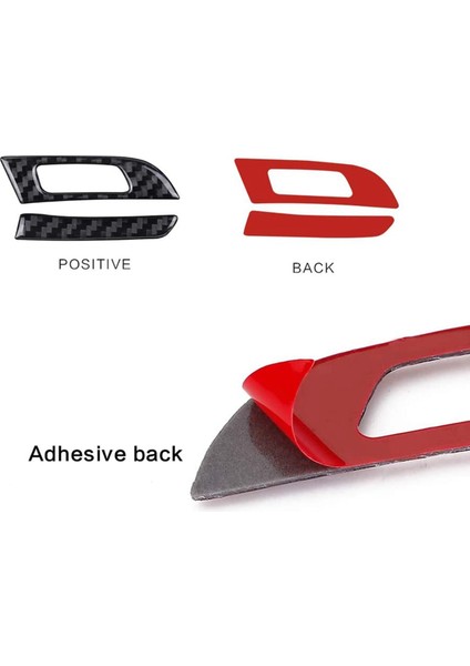 Karbon Fiber Ön Yan Hava Çıkış Havalandırma Anahtarı Çerçeve Ayar Kapağı Trim Için Bmw 3 Serisi F30 F32 F34 2013-2019 (Yurt Dışından)