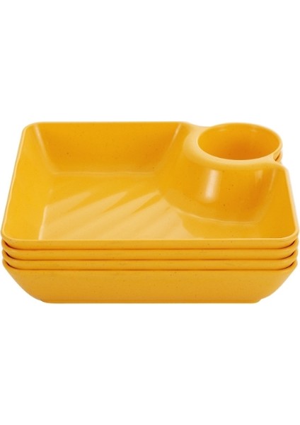 4 Paket Buğday Samanı Köfte Tabağı ve Daldırma Tabağı (Yurt Dışından)