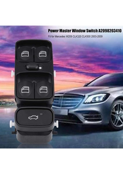 A2038200110 A2098203410 Mercedes C Class W203 C180 C200 C220 A2038210679 Için Güç Kontrol Pencere Anahtarı Düğmesi (Yurt Dışından)