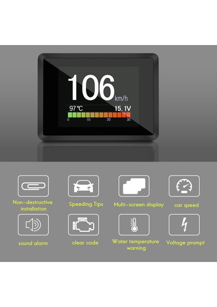 Araba Için A203 Obd2 Yerleşik Bilgisayar Araba Dijital Bilgisayar Gezisi Ekran Hız Yakıt Tüketimi Ölçer Obd2 Tarayıcı (Yurt Dışından)