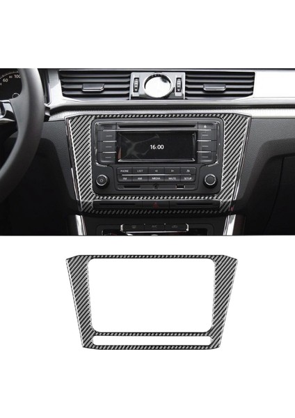 Karbon Fiber Araba Merkezi Kontrol Navigasyon Paneli Trim Etiket Volkswagen Passat B8 2016 2017 2018 Aksesuarları (Yurt Dışından) indirimleri