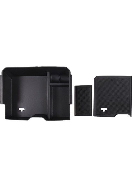 Ford Ranger 2023 Için Orta Konsol Düzenleyici Kol Dayama Saklama Kutusu Tepsi Aksesuarları - Siyah (Yurt Dışından)