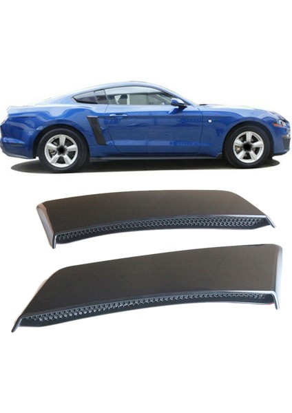 Araba Arka Yan Çamurluk Kapı Kepçe Çerçeve Kapak Ford Mustang GT350 Stil 2015-2018 Çamurluk Kepçe Kapak (Yurt Dışından)