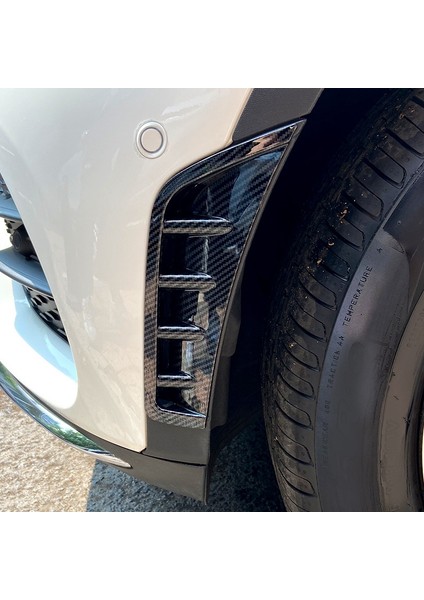 Araba Karbon Fiber Abs Ön Tampon Spoiler Yan Kanat Dekoratif Kapak Mercedes Benz Glc Sınıfı GLC260 GLC300 2020 (Yurt Dışından) modelleri