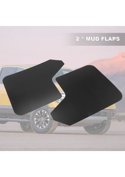 2 Adet Evrensel Çamurluklar Araba Pikap Suv Van Kamyon Çamur Flaps Splash Muhafızları Çamurluklar Kirli Tuzaklar Perçinler (Yurt Dışından) indirimleri