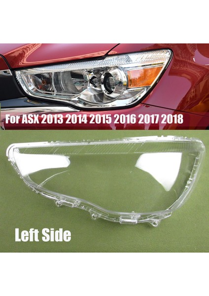 1 Çift Mitsubishi Asx 2013-2018 Için Araba Far Camı Kapağı Lamba Gölge Lens Kafa Işık Muhafazası Kapağı L + R (Yurt Dışından) modelleri