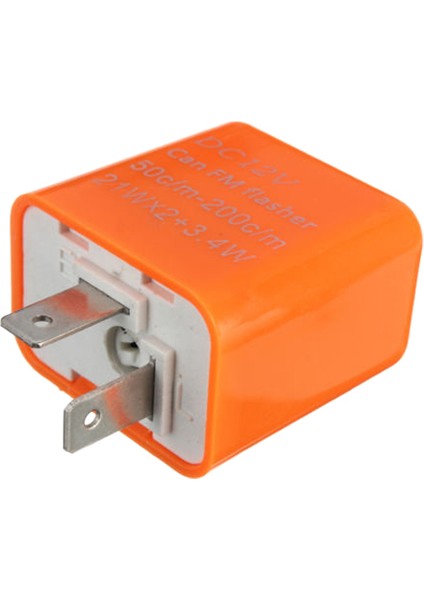 2 Pin Motosiklet Hız Ayarlanabilir LED Dönüş Sinyali Göstergesi Flaşör Röle 12V (Yurt Dışından)