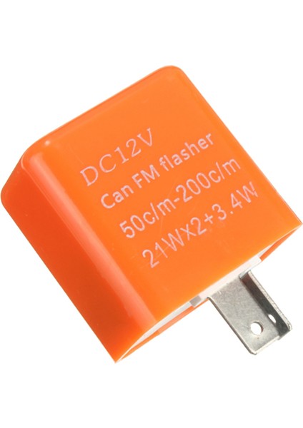 2 Pin Motosiklet Hız Ayarlanabilir LED Dönüş Sinyali Göstergesi Flaşör Röle 12V (Yurt Dışından)