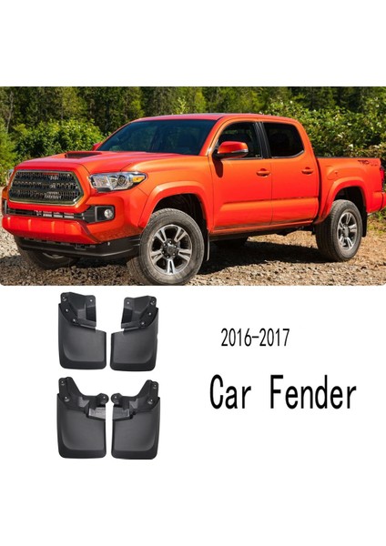 Araba Çamurluk Çamurluklar Sıçrama Muhafızları Pikap Çamurluklar Aksesuarları Toyota Tacoma 2016-2017 Için (Yurt Dışından)