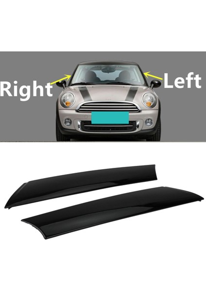 Bmw Mini Cooper Için R57 R55 R56 07-15 Ön Sol Cam Sonrası Trim Parlak Siyah Dış Kalıplama Sütun Ayar Kapağı (Yurt Dışından) modelleri