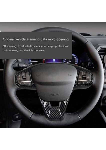 Ford Bronco 2021 Için Araba Direksiyon Düğme Kapağı Trim Çerçeve Dekoratör Etiket Aksesuarları, Mat Siyah Abs (Yurt Dışından)