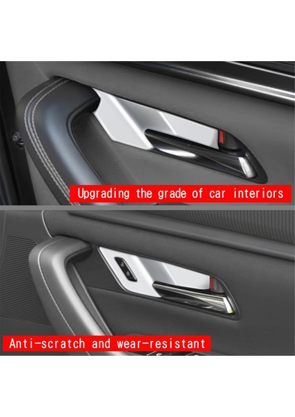 Araba Rhd Gümüş Iç Kapı Kolu Kase Paneli Kapak Trim Için Mazda Cx-60 2022 2023 Iç Aksesuarlar (Yurt Dışından)