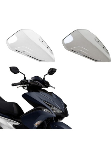 Yamaha NVX155 AEROX155 Motosiklet Ön Cam Cam Rüzgar Deflektörü Fairing Kapak Aksesuarları, Şeffaf Beyaz (Yurt Dışından)