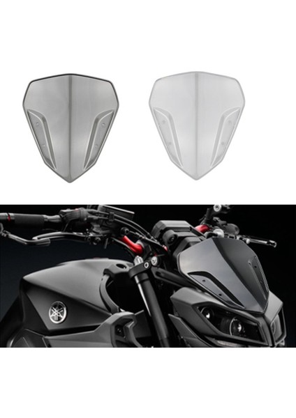 Yamaha NVX155 AEROX155 Motosiklet Ön Cam Cam Rüzgar Deflektörü Fairing Kapak Aksesuarları, Şeffaf Beyaz (Yurt Dışından)