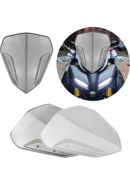 Yamaha NVX155 AEROX155 Motosiklet Ön Cam Cam Rüzgar Deflektörü Fairing Kapak Aksesuarları, Şeffaf Beyaz (Yurt Dışından)