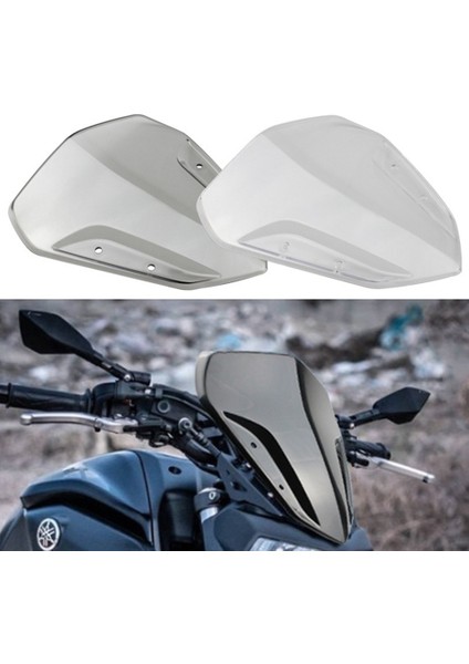 Yamaha NVX155 AEROX155 Motosiklet Ön Cam Cam Rüzgar Deflektörü Fairing Kapak Aksesuarları, Şeffaf Beyaz (Yurt Dışından)