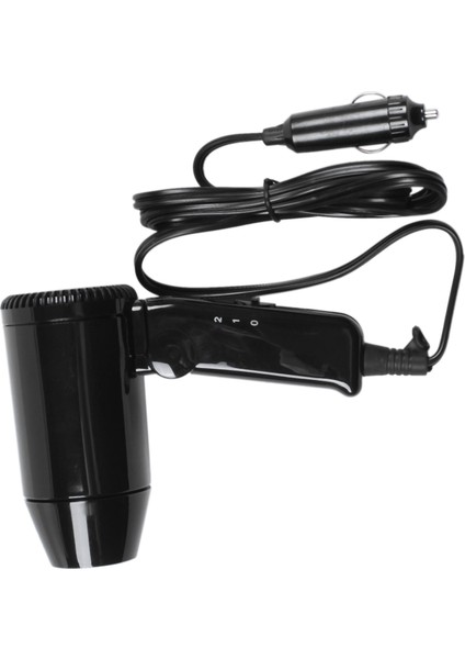 Araba Saç Fön Makinesi Isı DC12V 216W Taşınabilir Katlanabilir Blower Sıcak Rüzgar Seyahat Kolay Depolama Kolu Buz Çözme Araç Penceresi (Yurt Dışından)