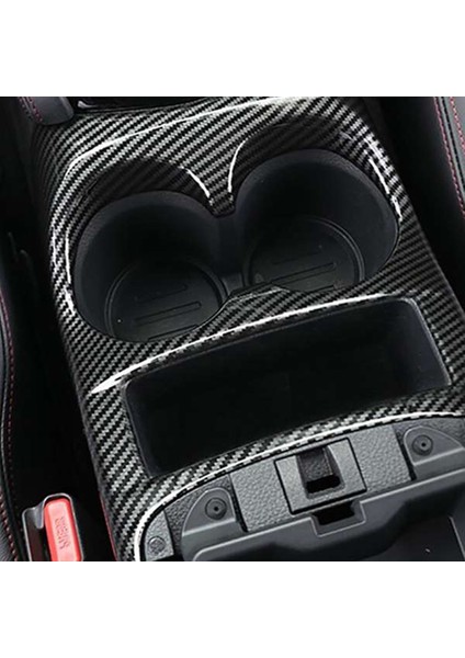 Nissan Qashqai J11 2014-2020 Için Araç Karbon Fiber Ön Koltuk Merkezi Kontrol Su Şişesi Bardak Tutucu Kapak Trim (Yurt Dışından)