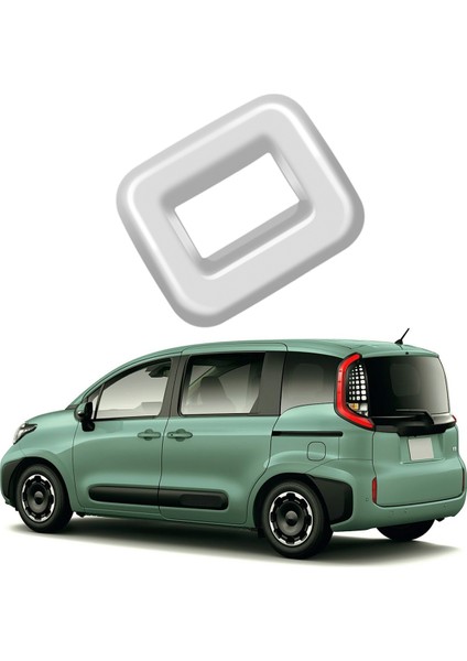 Toyota Sienta 2022 2023 Için Araba Koltuğu Arka USB Donanım Şarj Portu Koruyucu Kapak Çerçeve Paneli Trim Mat Gümüş Rhd (Yurt Dışından)