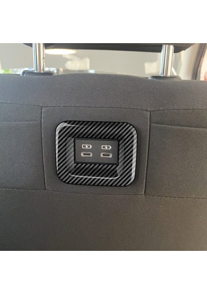 Toyota Sienta 2022 2023 Için Araba Koltuğu Arka USB Donanım Şarj Portu Koruyucu Kapak Çerçeve Paneli Trim Mat Gümüş Rhd (Yurt Dışından)