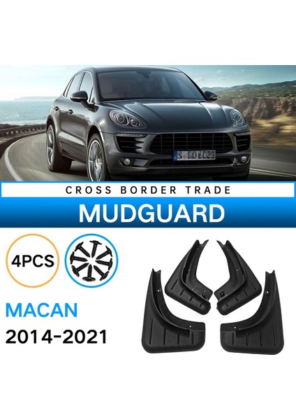 Araba Çamurluklar-Porsche Macan 2014-2021 Çamurluklar Çamurluk Flap Splash Muhafızları Kapak Çamur Araba Tekerleği Aksesuarları B (Yurt Dışından) fiyatları
