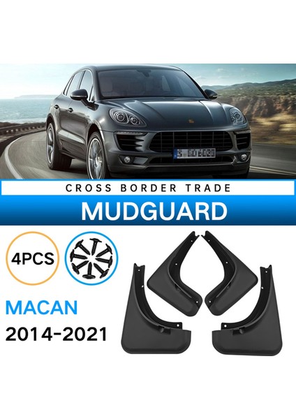 Araba Çamurluklar-Porsche Macan 2014-2021 Çamurluklar Çamurluk Flap Splash Muhafızları Kapak Çamur Araba Tekerleği Aksesuarları B (Yurt Dışından) indirimleri
