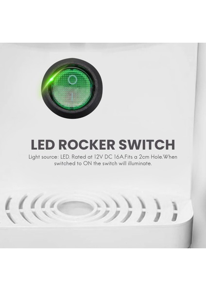 4 x 12V LED Aydınlatmalı Rocker Açma-Kapama Geçiş Spst Anahtarı Ön Panel Işığı Araba Tekne (Yurt Dışından)
