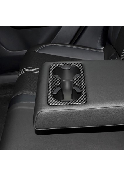 Mazda Cx-50 CX50 2023 Abd Versiyonu Araba Karbon Fiber Arka Arka Koltuk Su Bardağı Tutucu Panel Trim Çerçeve (Yurt Dışından)
