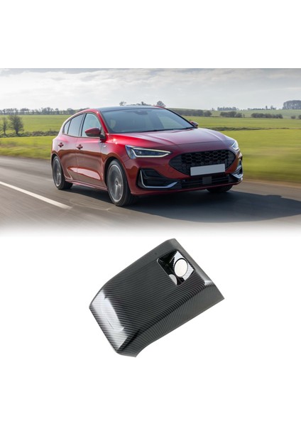 Araba Karbon Fiber Arka Klima Havalandırma Çıkışı Çerçeve Anti-Kick Paneli Kapak Trim Ford Focus 2022 2023 Için (Yurt Dışından)