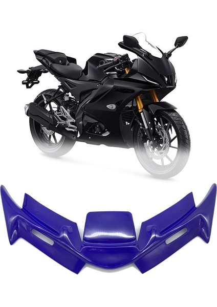 Yamaha R15 YZF-R15 V4 2022 Kanatları Ön Pnömatik Fairing Kanat Ucu Koruyucu Kapak Aerodinamik Mavi (Yurt Dışından)