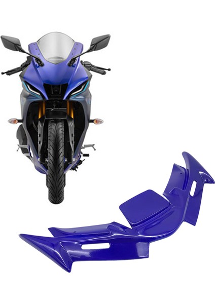 Yamaha R15 YZF-R15 V4 2022 Kanatları Ön Pnömatik Fairing Kanat Ucu Koruyucu Kapak Aerodinamik Mavi (Yurt Dışından)