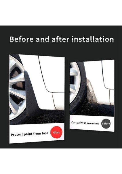 Araba Ön ve Arka Çamurluklar Sıçramaya Dayanıklı Çamurluklar Lastikler Hyundai I30CW Wagon 2007-2012 Için Sıçramaya Dayanıklı Çamurluklar (Yurt Dışından)