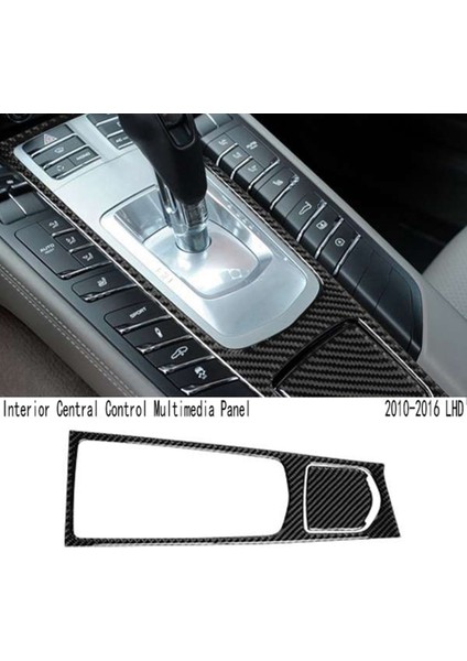 Karbon Fiber Siyah Iç Merkezi Kontrol Multimedya Paneli Trim Etiket Porsche Panamera 2010-2016 Lhd Için (Yurt Dışından) fiyatları