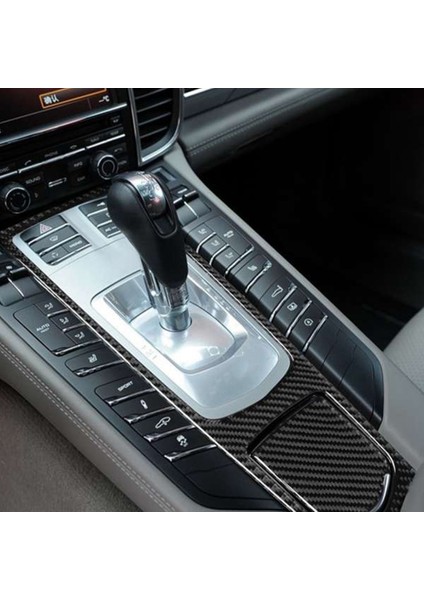 Karbon Fiber Siyah Iç Merkezi Kontrol Multimedya Paneli Trim Etiket Porsche Panamera 2010-2016 Lhd Için (Yurt Dışından) modelleri