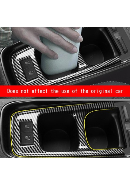 Toyota Aqua 2021 2022 Için Merkezi Kontrol Bardak Çerçeve Paneli Su Bardağı Tutucu Kapak Trim Iç Aksesuarları Karbon Fiber (Yurt Dışından)