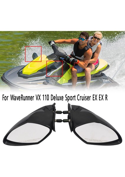 Motorlu Tekne Sağ Dikiz Aynası Jet Ski Ayna Aksesuarları Yamaha Waverunner Vx 110 Deluxe Sport Cruiser Ex Ex R (Yurt Dışından)