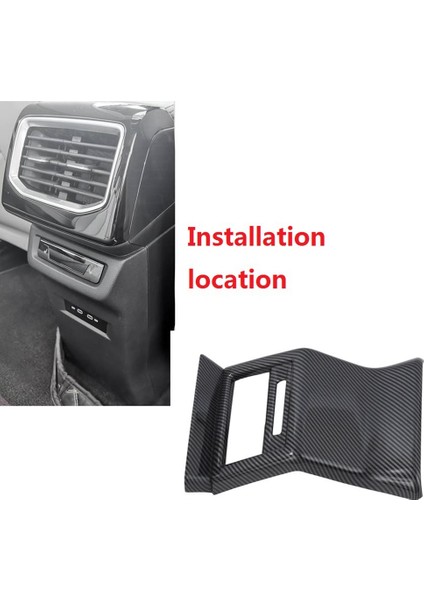 Id.4x Id.4 Id4 2021 2022 Karbon Fiber Araba Arka Hava Çıkış Havalandırma Kapağı Trim Anti-Kick Dekorasyon Çıkartması Aksesuarları (Yurt Dışından)