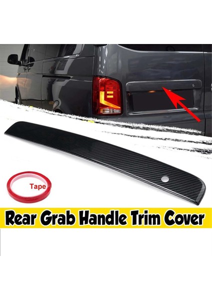 Karbon Fiber Araba Bagaj Kapağı Arka Kolu Ayar Kapağı Vw T5 T5.1 T6 T6.1 Transporter Caravelle 2010-2019 (Yurt Dışından)
