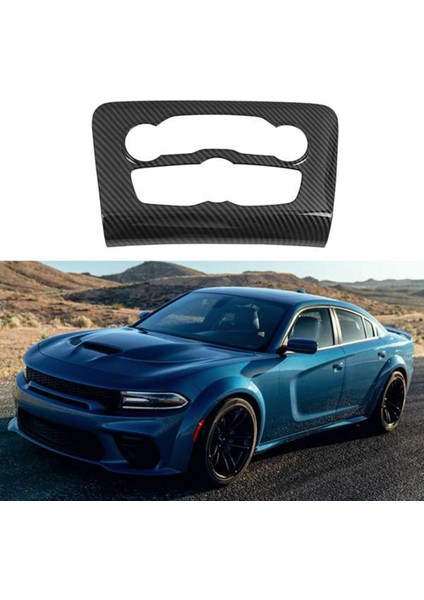 Araba Karbon Fiber Iç Konsol Klima Ayar Paneli Kapak Trim Dodge Charger 2015-2020 Için (Yurt Dışından) modelleri