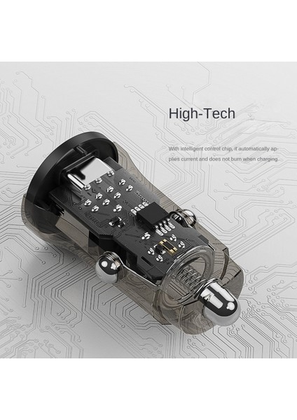 Şeffaf Iki USB Araç Şarj Cihazı 3.1A Hızlı Şarj Şarj Cihazı Pd Hızlı Mini Araç Şarj Cihazı Hızlı Şarj (Şeffaf Mavi) (Yurt Dışından) modelleri
