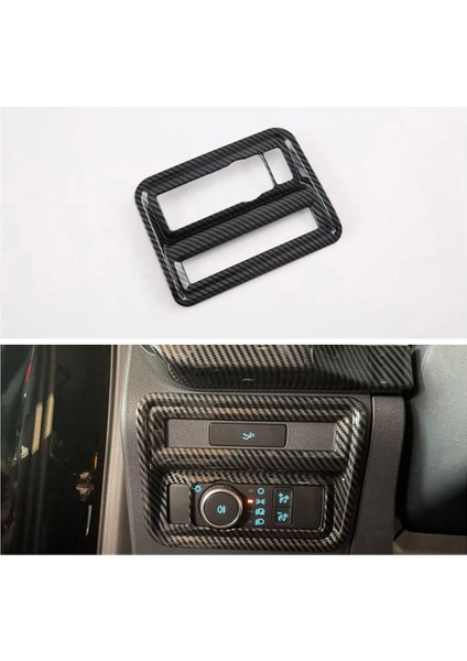 Ford F150 2022 2023 Için Araç Iç Karbon Fiber Far Ayar Anahtarı Dekorasyon Kapak Trim (Yurt Dışından) fiyatları
