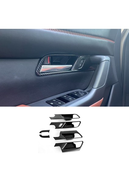 Mazda Cx-50 CX50 2023 Iç Kapı Kolu Kase Kapak Çerçevesi Trim Etiket Iç Aksesuarları (Abs Karbon Fiber) (Yurt Dışından) fiyatları