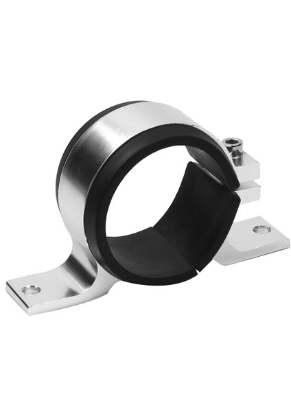 Gümüş 60MM Yakıt Pompası Tek Montaj Braketi Yakit Filtresi Harici Braket Kelepçe Beşiği 044 Bosch Için (Yurt Dışından)