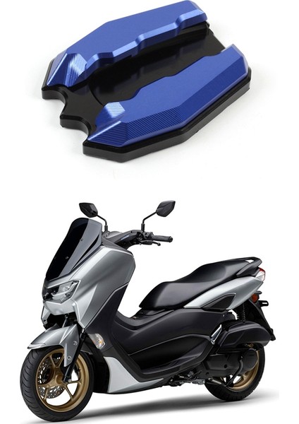 Motosiklet Kickstand Ayak Tabanı Desteği Yamaha Nmax XMAX300 V2 2020-2022 Ayak Yan Standı Uzatma Pad Plaka Gümüş (Yurt Dışından) modelleri